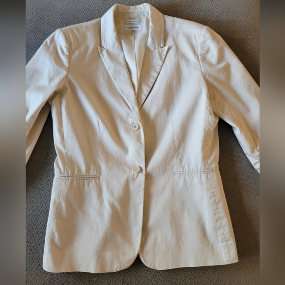 2 FOR $40 ***Calvin Klein Blazer- cream color - Picture 4 of 5